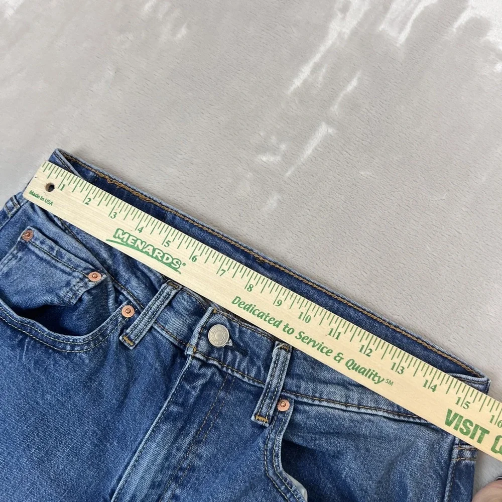 Levis 505 Jeans Mens 32x30 Blue Denim Straight Workwear Americana Casual Stretch